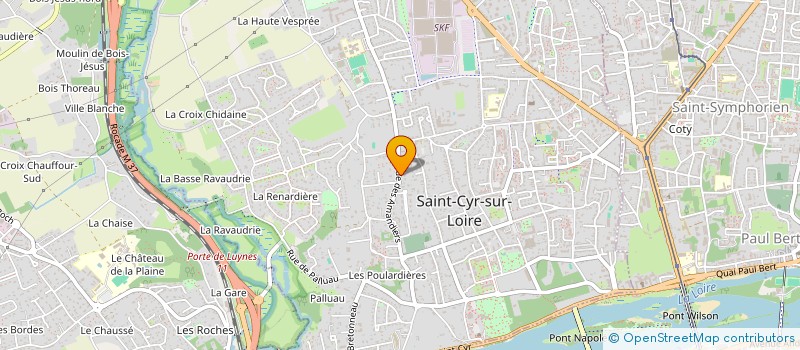 localisation de l'entreprise LEMAIRE - SAVARY  SAINT-CYR-SUR-LOIRE