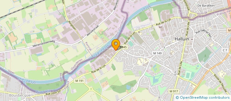 localisation de l'entreprise LEMAITRE DEMEESTERE à HALLUIN