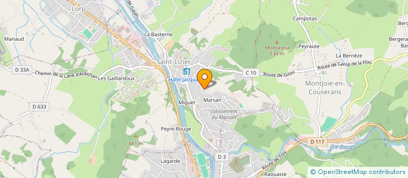 localisation de l'entreprise LEMAJAMA IMMOBILIER à SAINT-LIZIER