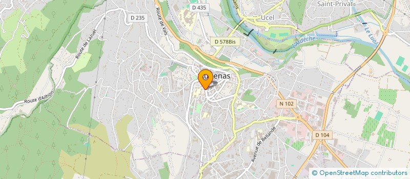 localisation de l'entreprise LEMALONE à AUBENAS