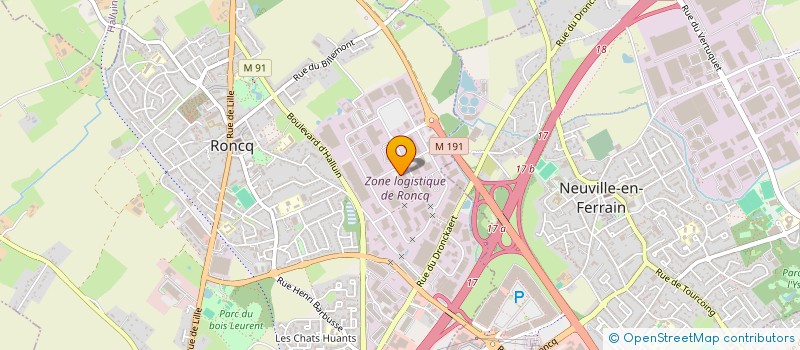 localisation de l'entreprise LEMAN à RONCQ