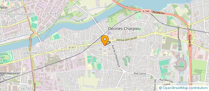 localisation de l'entreprise LEMAN  DECINES-CHARPIEU