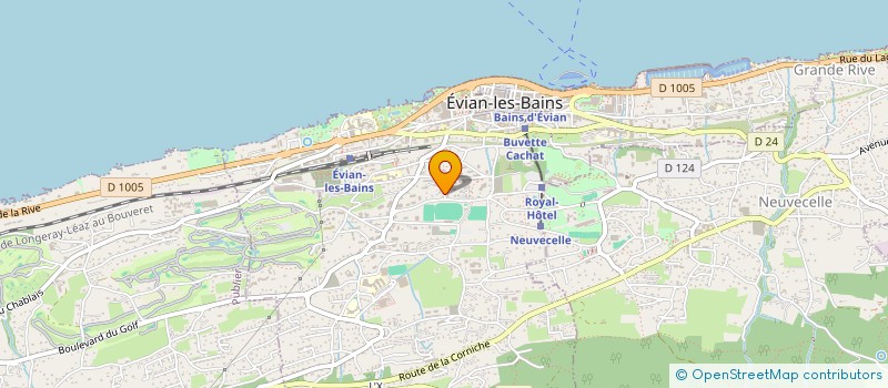 localisation de l'entreprise LEMAN BETON à EVIAN-LES-BAINS