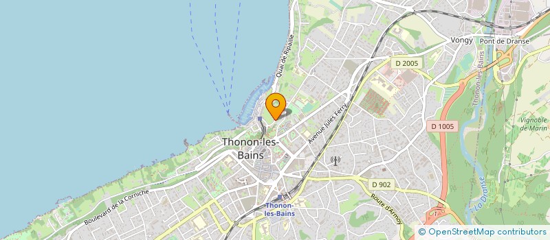 localisation de l'entreprise LEMAN BLANC à THONON-LES-BAINS