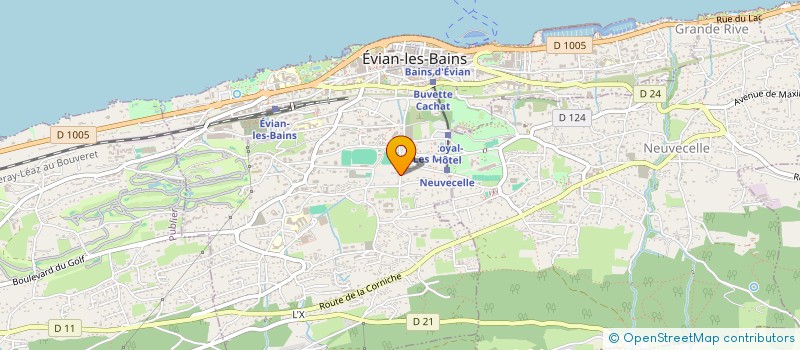 localisation de l'entreprise LEMAN CLOISONS PLAFOND ISOLATION à EVIAN-LES-BAINS