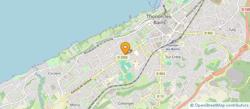 localisation de l'entreprise LEMAN CONFORT CLIMATIQUE à THONON-LES-BAINS