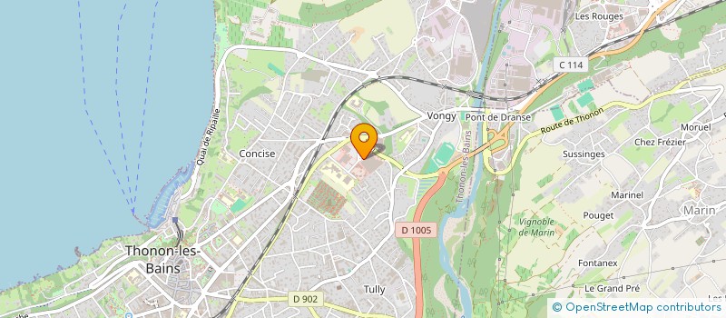 localisation de l'entreprise LEMAN DAITOMI à THONON-LES-BAINS