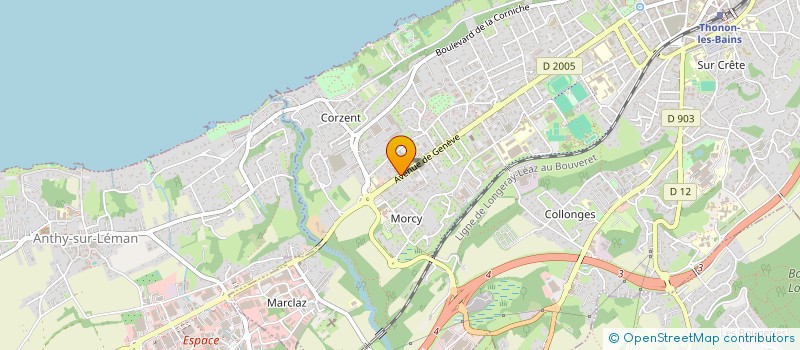 localisation de l'entreprise LEMAN DRIVER TRANSFERT à THONON-LES-BAINS