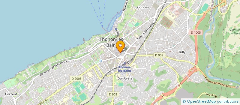 localisation de l'entreprise LEMAN FORMATION CONSEIL à THONON-LES-BAINS