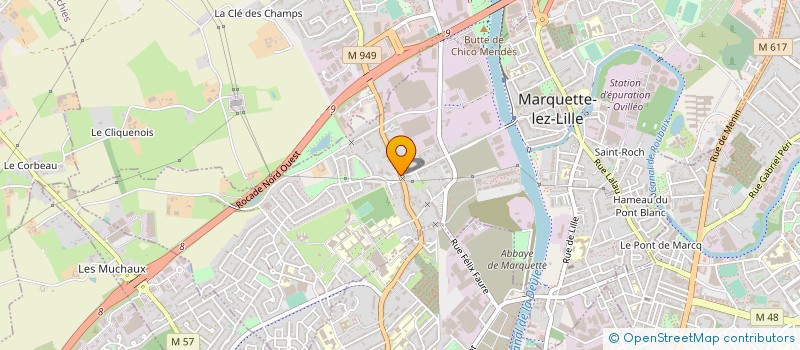 localisation de l'entreprise LEMAN FRERES à MARQUETTE-LEZ-LILLE