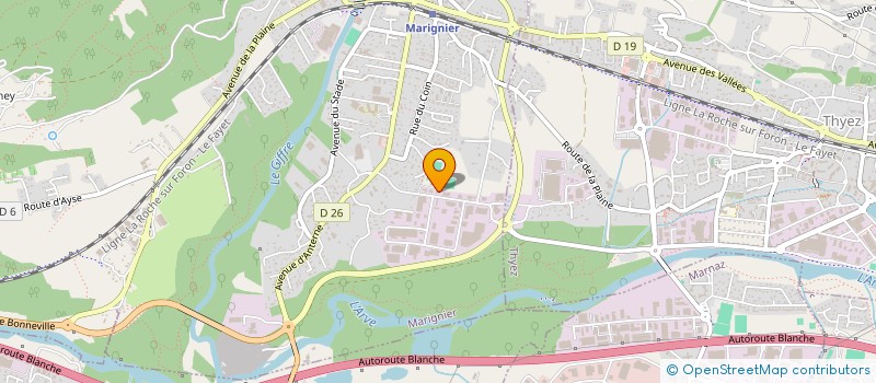 localisation de l'entreprise LEMAN INDUSTRIE SA  MARIGNIER