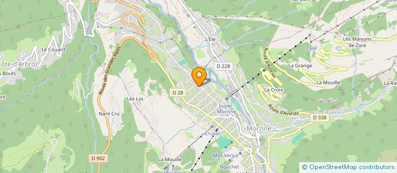 localisation de l'entreprise LEMAN INVEST à MORZINE