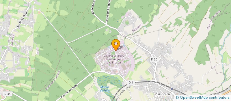 localisation de l'entreprise LEMAN PARTS BOAT  BONS-EN-CHABLAIS