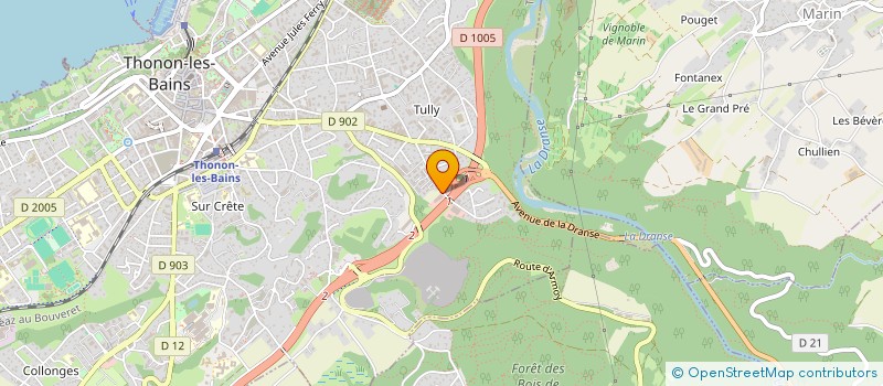 localisation de l'entreprise LEMAN PIECES AUTO à THONON-LES-BAINS