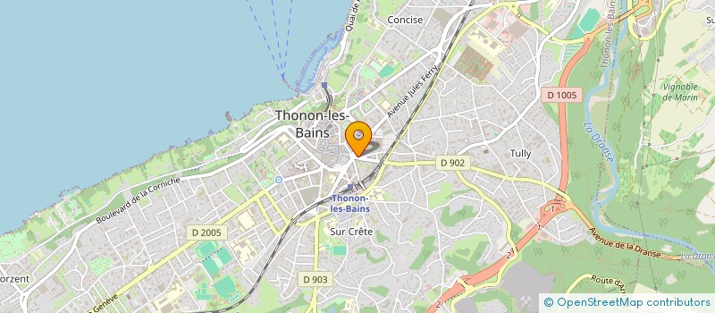 localisation de l'entreprise LEMAN SANTE - SEXUALITE ASSOC. à THONON-LES-BAINS