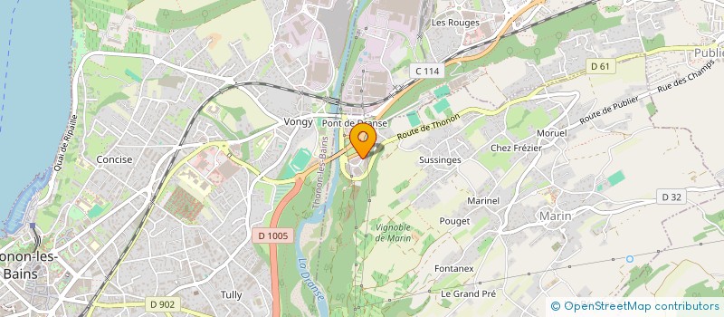 localisation de l'entreprise LEMAN STAFF DECOR  MARIN