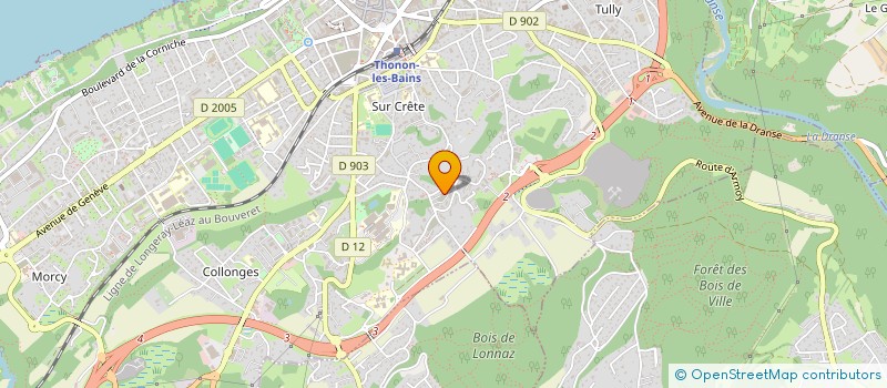 localisation de l'entreprise LEMAN STONE à THONON-LES-BAINS