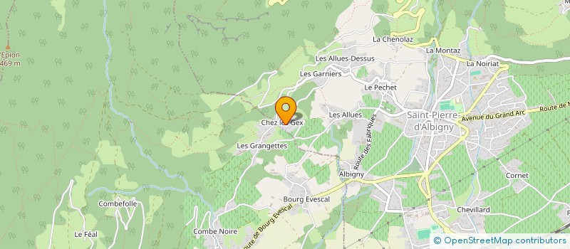 localisation de l'entreprise LEMANE  SAINT PIERRE D'ALBIGNY