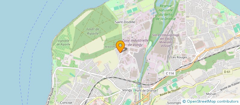 localisation de l'entreprise LEMANIME à THONON-LES-BAINS