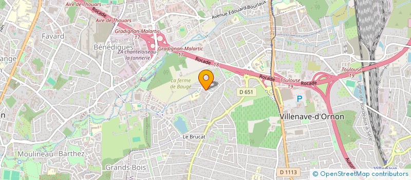 localisation de l'entreprise LEMARCIS VINCENT à VILLENAVE D ORNON