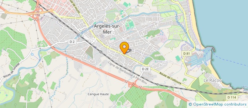 localisation de l'entreprise LEMARE à ARGELES-SUR-MER