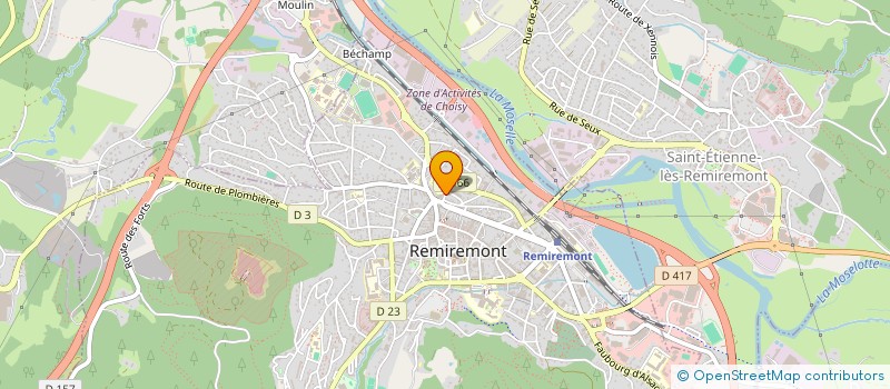 localisation de l'entreprise LEMARE/LABREUCHE  REMIREMONT