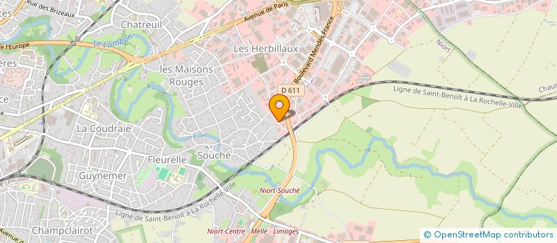 localisation de l'entreprise LEMARIE  NIORT