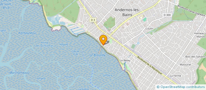 localisation de l'entreprise LEMAS 33 à ANDERNOS-LES-BAINS