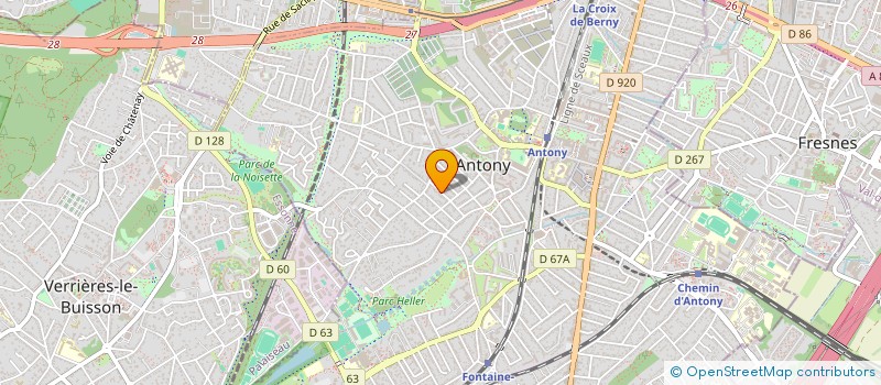 localisation de l'entreprise LEMATEL à ANTONY