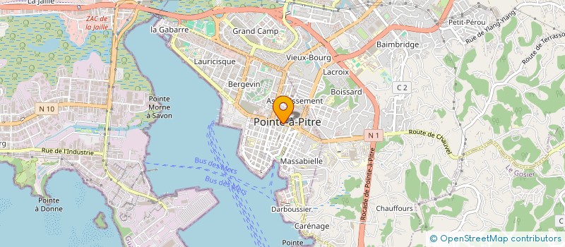 localisation de l'entreprise LEMATTIS  POINTE-A-PITRE