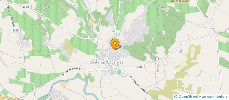 localisation de l'entreprise LEME FABIEN ET CAROLINE  VENTENAC-CABARDES