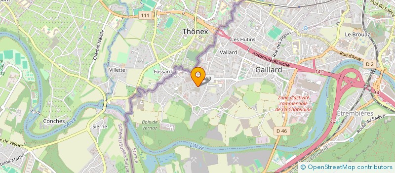 localisation de l'entreprise LEMEE NELET à GAILLARD