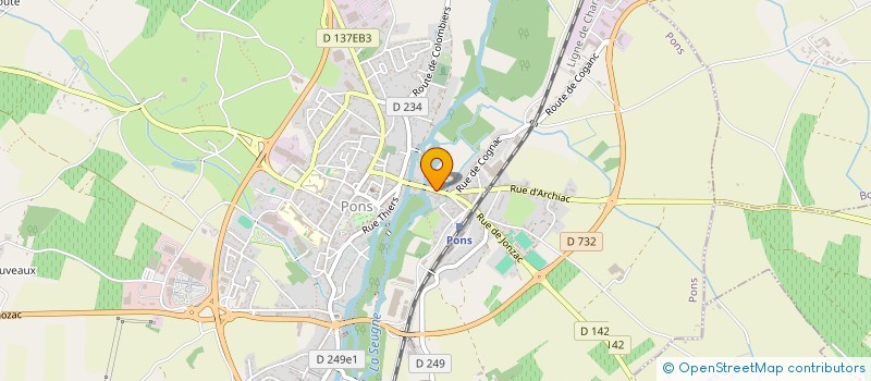 localisation de l'entreprise LEMEE PERE ET FILS  PONS