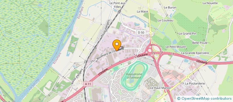 localisation de l'entreprise LEMERCIER ANJOU à ECOUFLANT