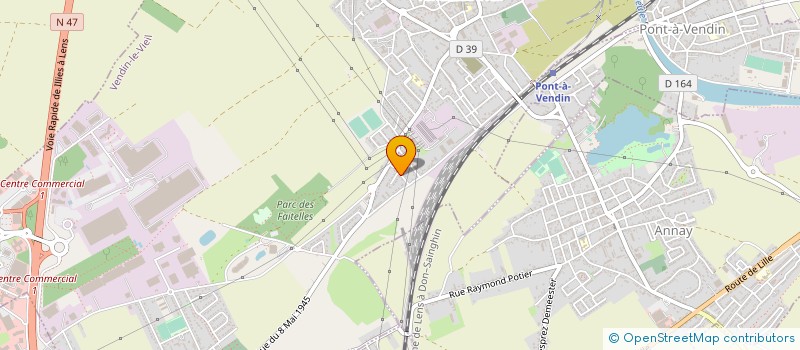 localisation de l'entreprise LEMERCIER LENS  VENDIN-LE-VIEIL