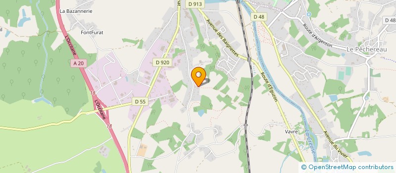 localisation de l'entreprise LEMERLE MACONNERIE à ARGENTON-SUR-CREUSE