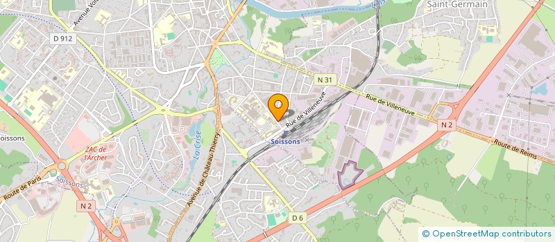 localisation de l'entreprise LEMERLIER à SOISSONS
