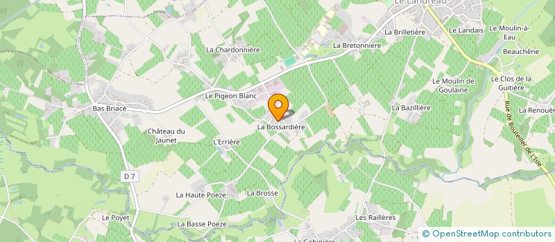 localisation de l'entreprise LEMEUR HELENE à LE LANDREAU