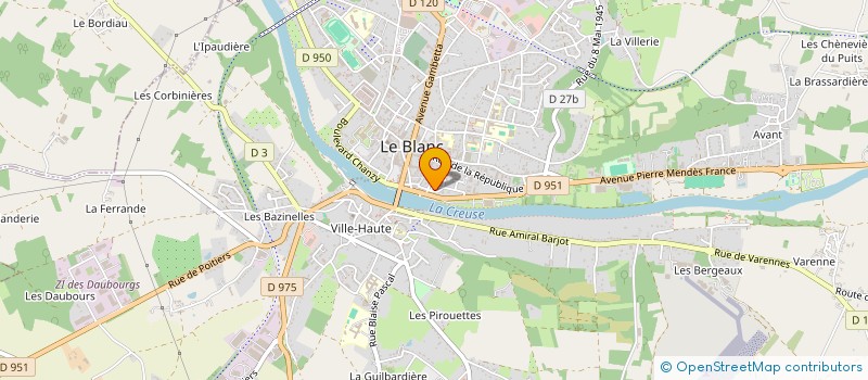 localisation de l'entreprise LEMEUX.SCI à LE BLANC