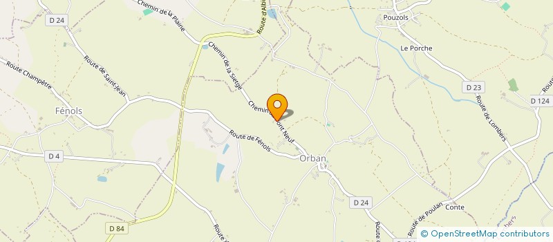 localisation de l'entreprise LEMI  ORBAN