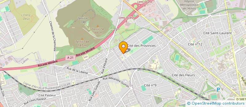 localisation de l'entreprise LEMICHEL  LENS