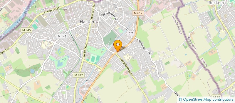 localisation de l'entreprise LEMIRE ANS  HALLUIN