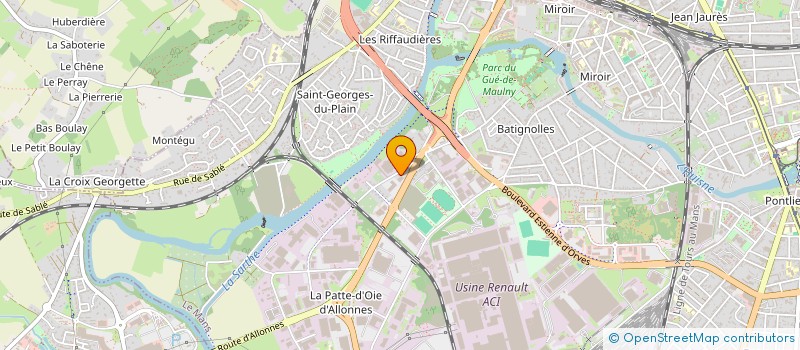 localisation de l'entreprise LEMM  LE MANS