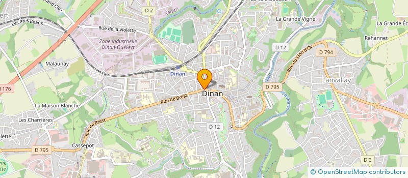 localisation de l'entreprise LEMOINE  DINAN