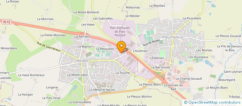 localisation de l'entreprise LEMOINE BRILLU à BEDEE