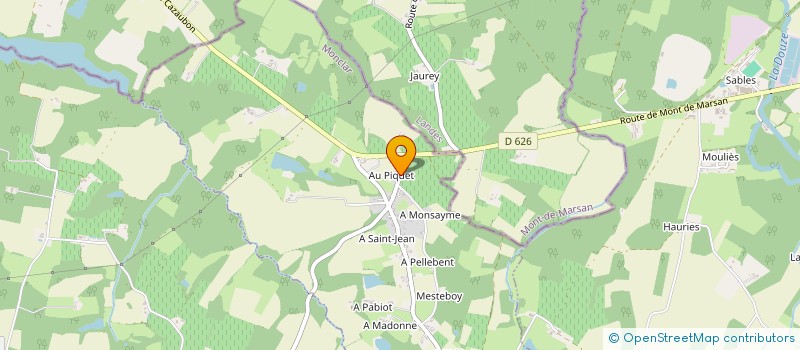 localisation de l'entreprise LEMOINE CONSULTING  CAZAUBON