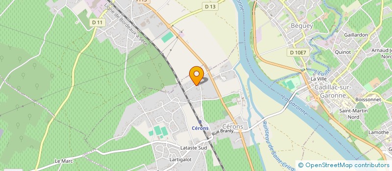 localisation de l'entreprise LEMOINE CUISINE  MARTILLAC