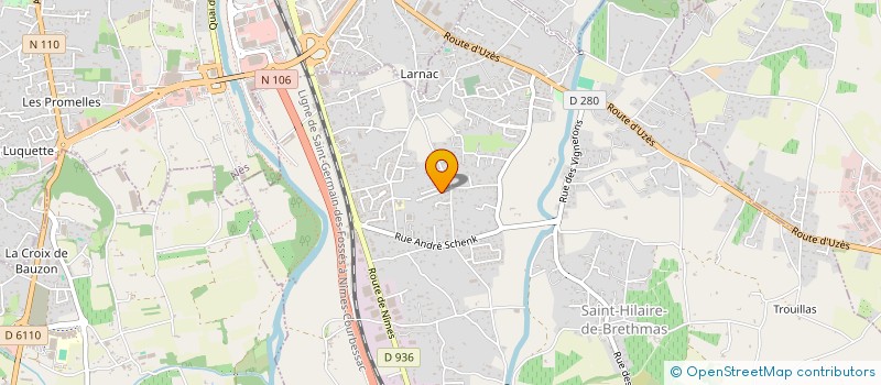 localisation de l'entreprise LEMOINE REBOUL  SAINT-HILAIRE-DE-BRETHMAS