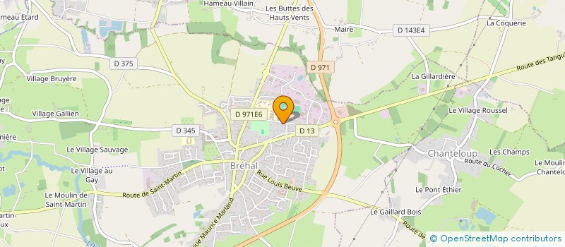 localisation de l'entreprise LEMOINE-SANSONETTI  BREHAL