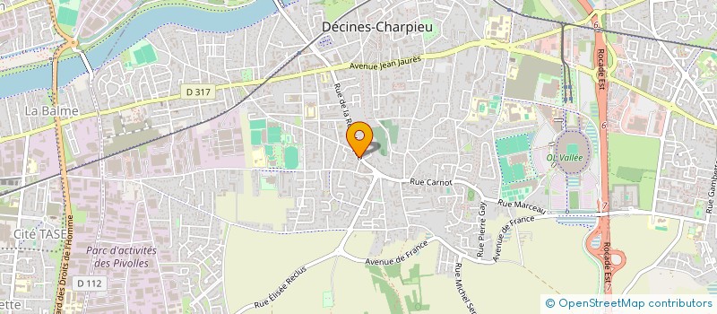 localisation de l'entreprise LEMON ARCHITECTEURS à DECINES-CHARPIEU